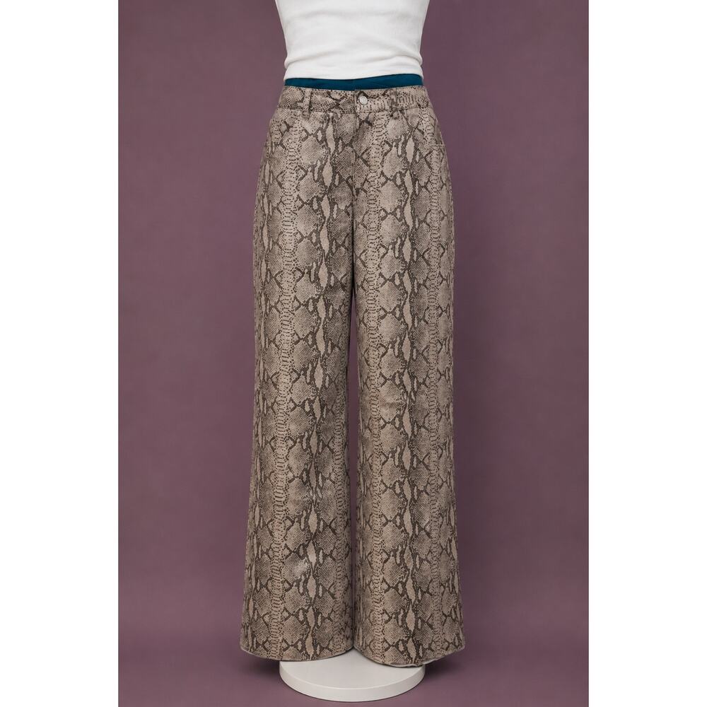 Guess genuine leather snakeskin pants
